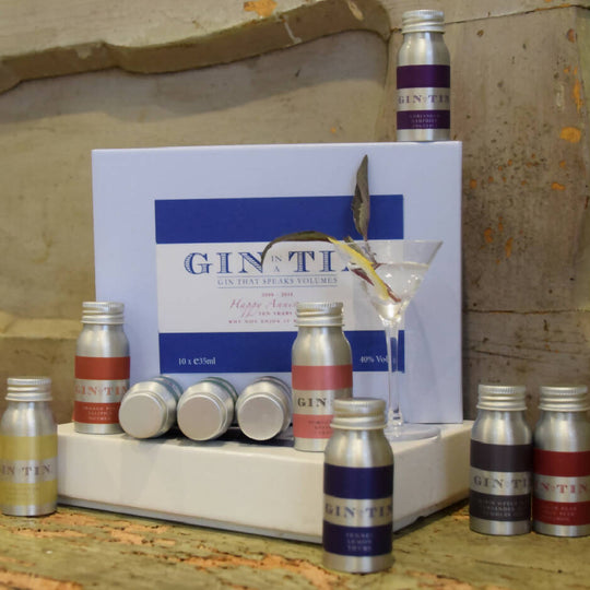 GIFT SET OF TEN GINS TO CELEBRATE A DECADE OF MARRIAGE