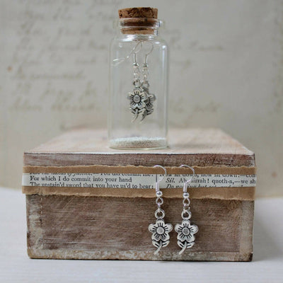 Flower Earrings in a Bottle