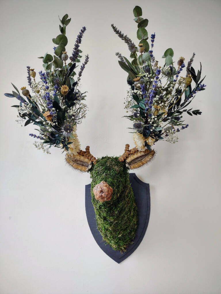 'Serenity' Botanical Stag Wall Mount