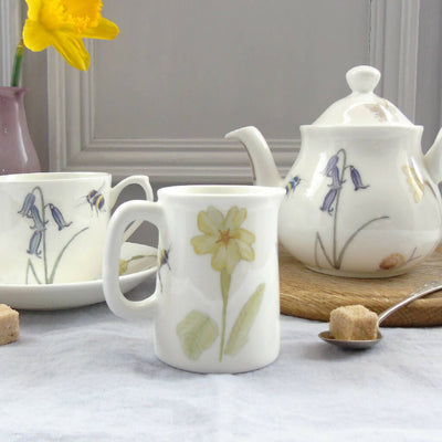 Bee and Spring Flowers Bone China Quarter Pint Jug