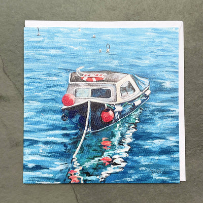 Penzance Fishing Boat Greetings Card