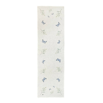 Large Blue Butterfly Table Runner