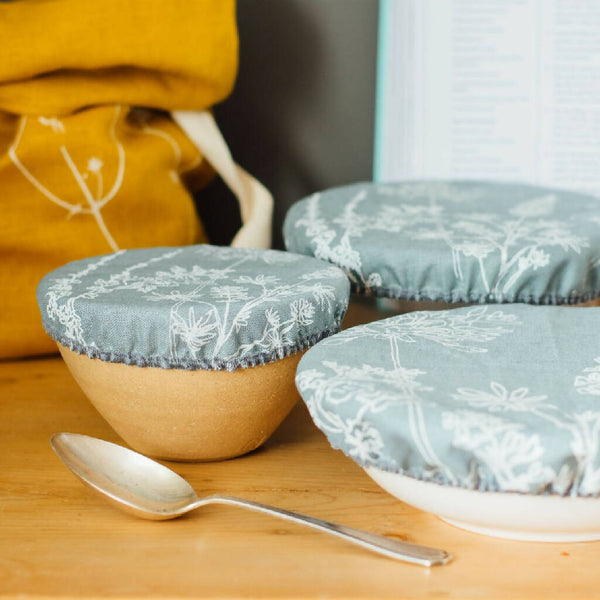 Reusable Linen Bowl Covers - Garden Design