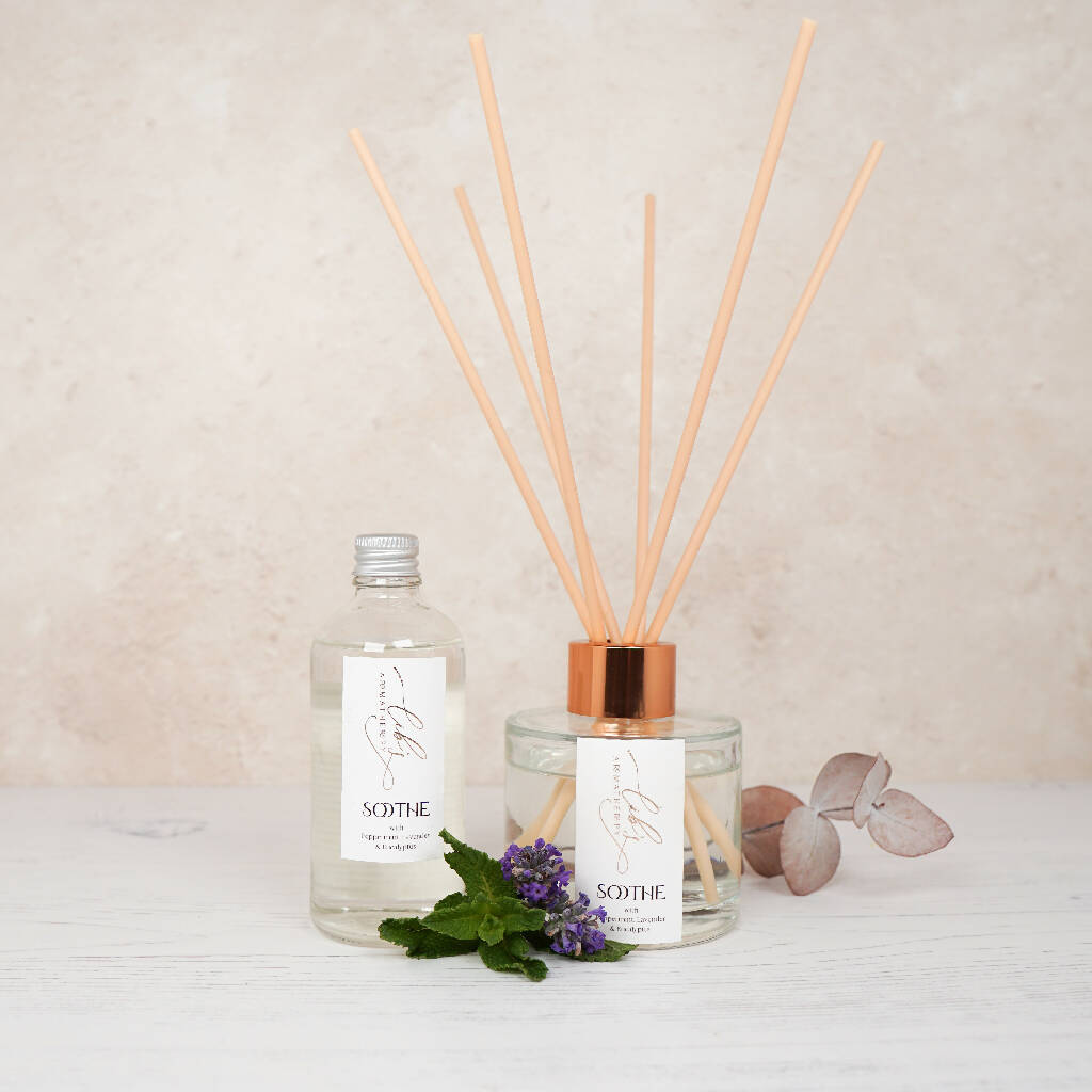 Soothe with Peppermint, Lavender & Eucalyptus, 100ml Reed Diffuser