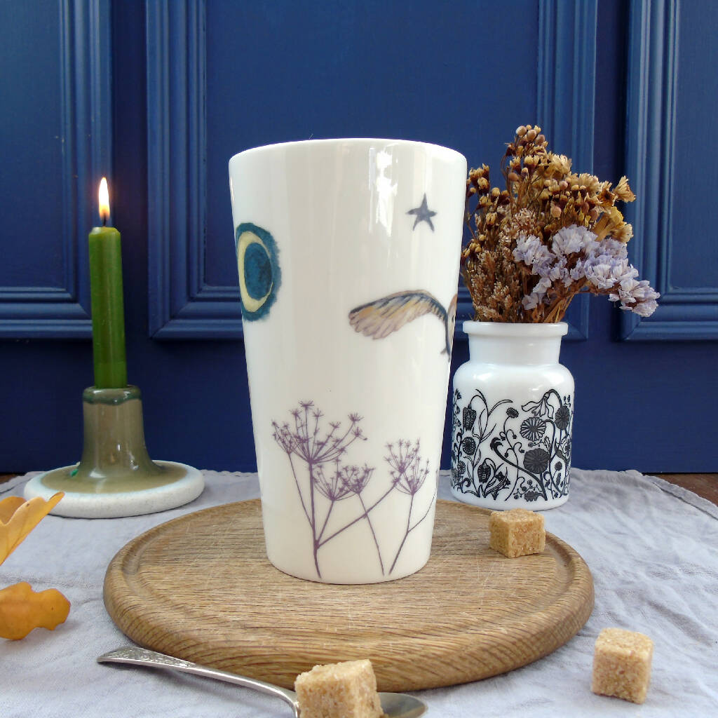 Barn Owl Bone China Tall Mug