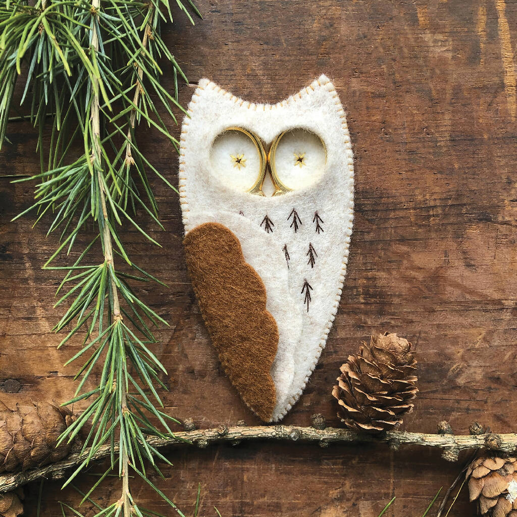 Owl Scissors Case Craft Kit (includes scissors)