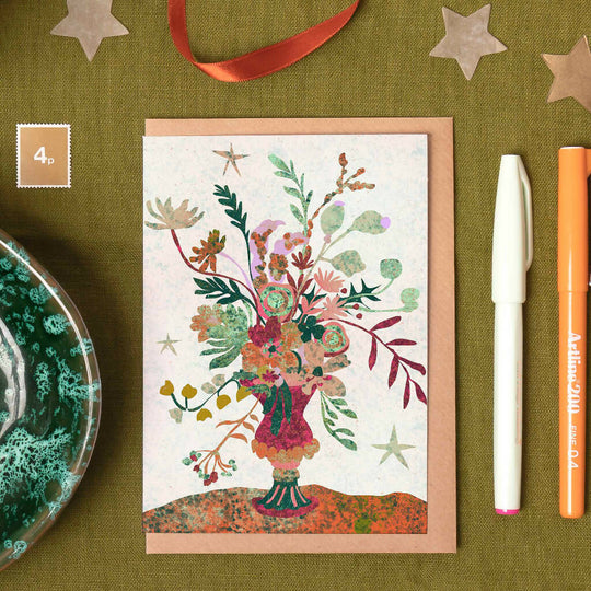 Winter Greens Christmas Card