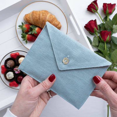 Valentine's Personalised Embroidered Keepsake Envelope
