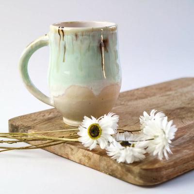 Stoneware Mug in Mint Glaze