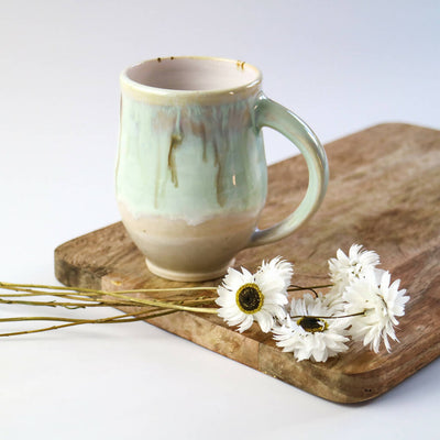 Stoneware Mug in Mint Glaze