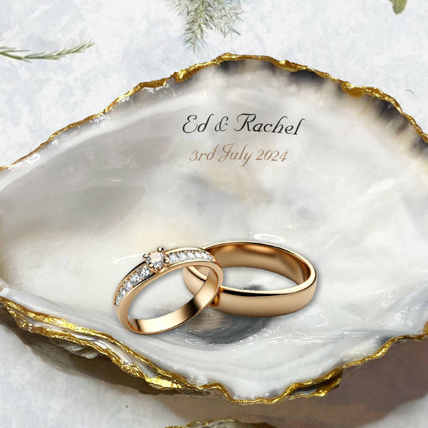 Wedding / Anniversary Oyster Trinket Dish