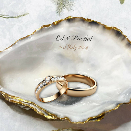 Wedding / Anniversary Oyster Trinket Dish