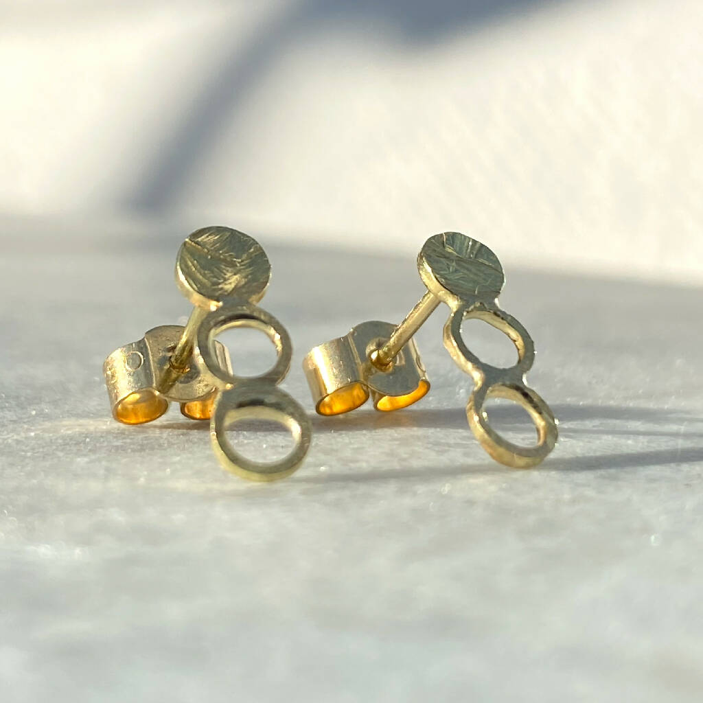 Cerchi - Ethical Gold Studs in 9ct and 18ct