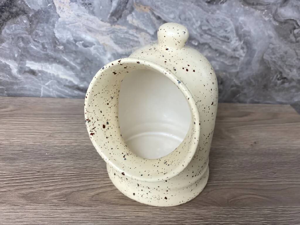 Salt Pig in Honey Speckle Glaze