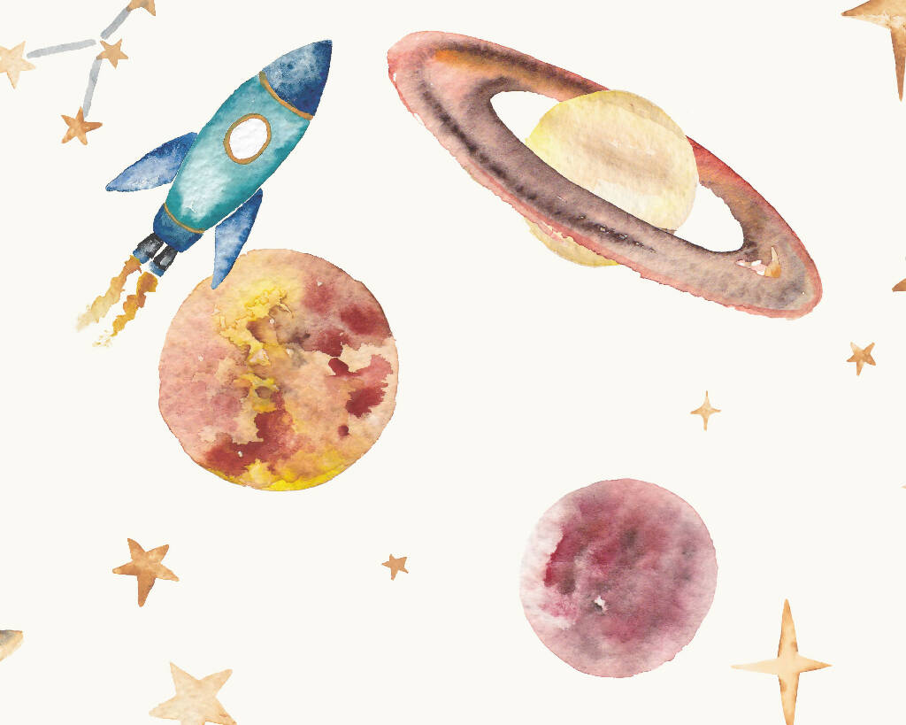 Planets Solar System Children's Wallpaper