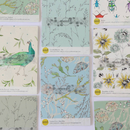 Seed Home Designs Sustainable Wallpaper Collection Sample Pack