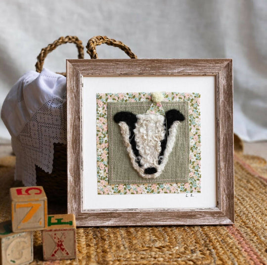 Needle Felt Party Badger