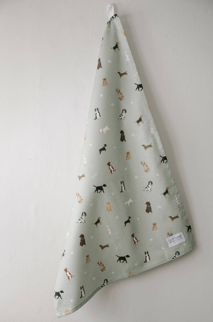 Dogs Tea Towel