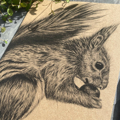 Kraft Notebook - Red Squirrel