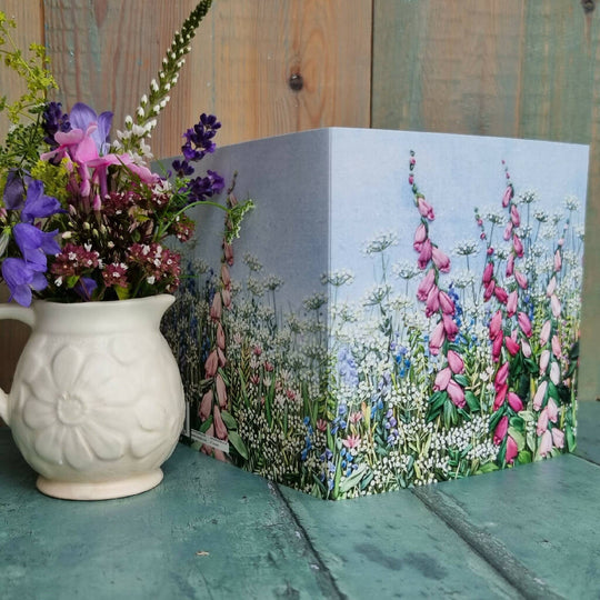 Foxgloves & Cow Parsley Greetings Card