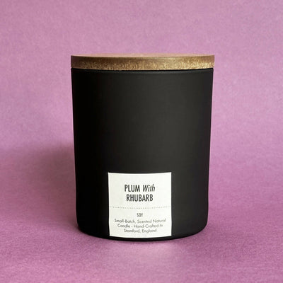 Plum With Rhubarb - Scented Soy Candle