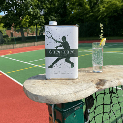 WHAT A SHOT! – THE PERFECT TENNIS TIPPLE IS A TIN OF GIN!