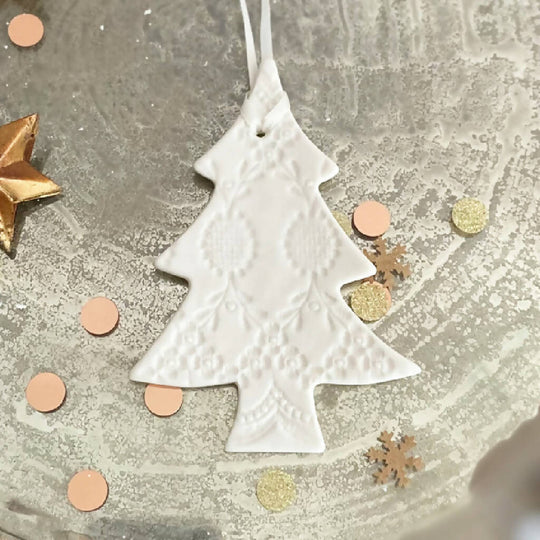 Porcelain Christmas Tree Decoration