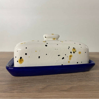 Butter Dish with Confetti Glaze