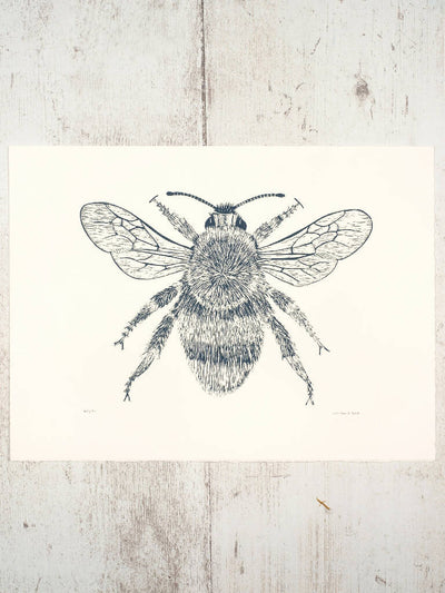 Bumblebee Lino Print