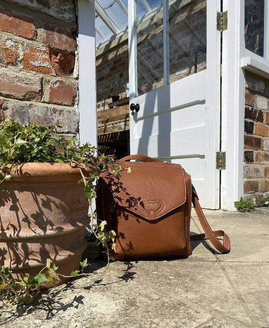 Bramham Leather Rucksack in Tan