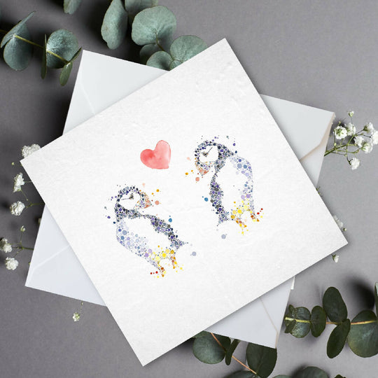 Puffin Love Card