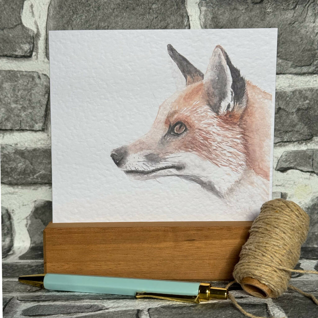 Watercolour Fox Greetings Card