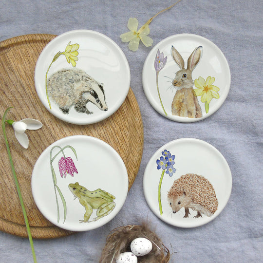 Spring Wildlife Bone China Coasters