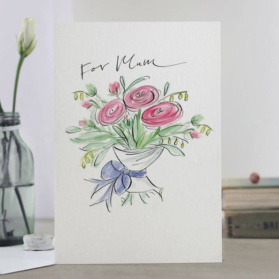 'For Mum' Floral Bouquet Mum Card