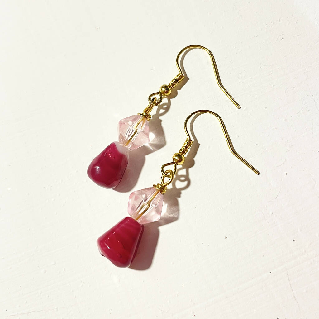 Pomegranate Brass Earrings
