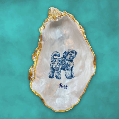 Shih Tzu Oyster Ornament