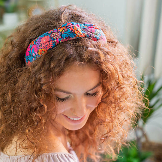 Liberty Padded Knot Headband - Ciara C Print