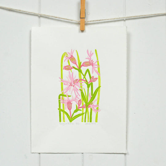 Ragged Robin - Limited Edition - Original Linocut Print