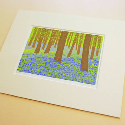 Bluebell Wood - Limited Edition - Original Linocut Print