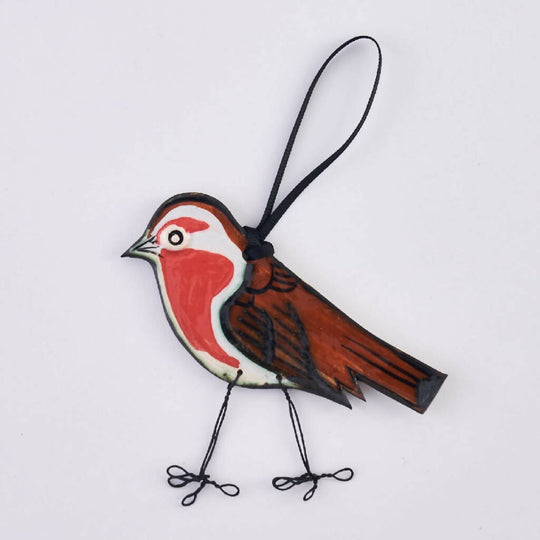Robin Hanging Ceramic Decoration