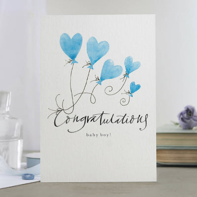 'Congratulations Baby Boy!' New Baby Card