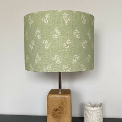 Cow Parsley Design Lampshade in Natural Linen