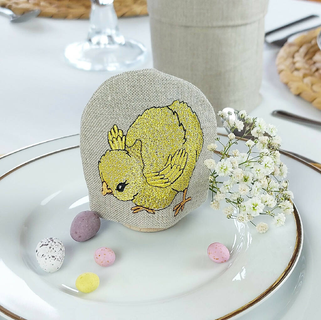 Embroidered Little Chick Egg Cosy