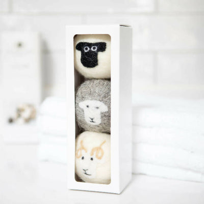 Pack of 3 Wool Dryer Balls - English Sheep Breed