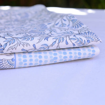 Blue & White Botanical Tablecloth