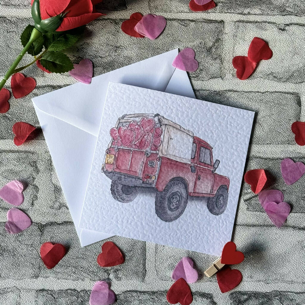 Defender Valentine Greetings Card