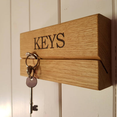 Slotted Oak Keyholder