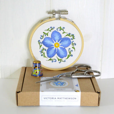 Forget-me-not Silk Shading Embroidery Kit