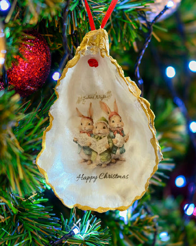 The Carol Singers – Christmas Oyster ornament