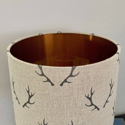 Bee Design Lampshade in Natural Linen